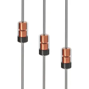Upgraded 50 Pcs 1N34A 1N34 Schottky Diode 50mA 65V DO-35 (DO-204AH) IN34A IN34 Axial for TV FM AM Radio Detection