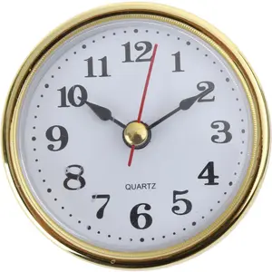 Clock Insert Round Clocks Movement 2-1/2 65mm Diameter Clock  Arabic Numerals Crafts for