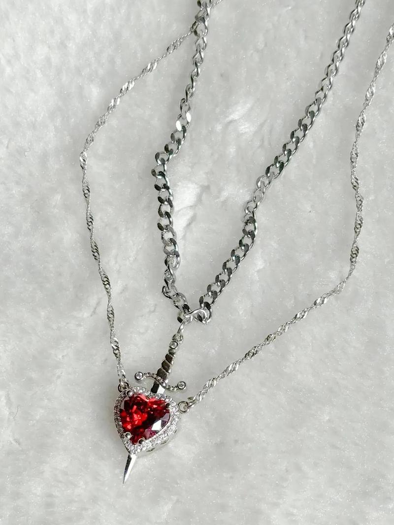 Heart Shaped Pendant Necklace Set, Fashion Jewelry for Party, Daily Clothing Decor, Trendy All-match & Exquisite Jewelry for Birthday Gift, Love Heart Necklace, Daily Wear Necklace