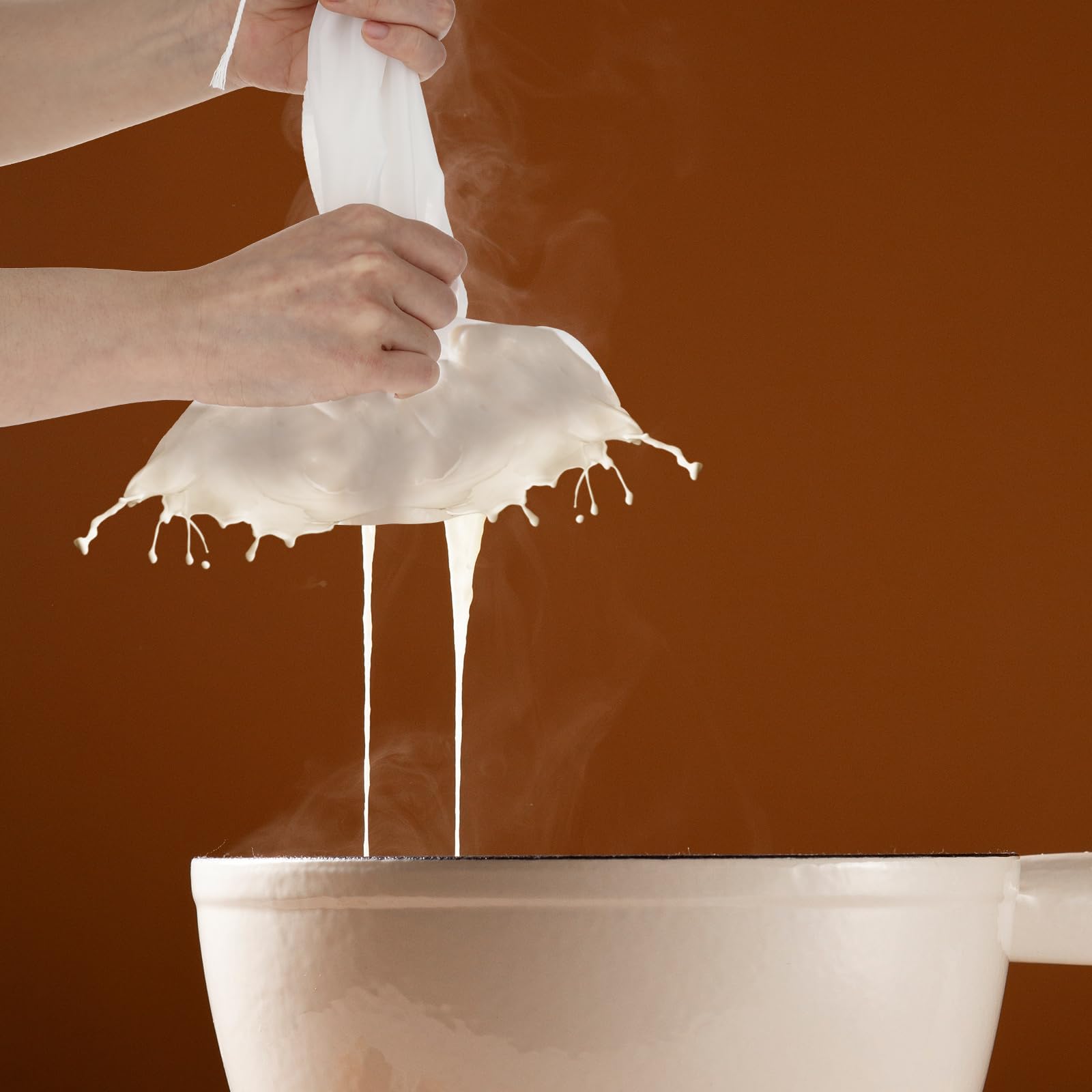 Reusable Mesh Nylon Filter Bag & Portable Filter Net, Kitchen Filtering Tool with Simple Filtration Design, Suitable for Brewing, Nut Milk, etc, Coffee