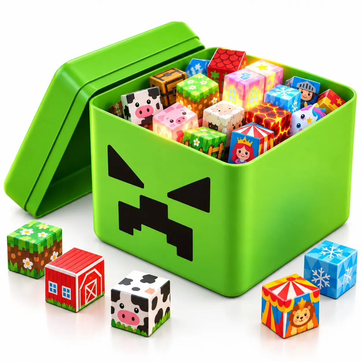 150/100/200pcs Magnetic Building Blocks Set, Creative Puzzle Toys for Kids, Glow-In-Dark Magnets, Birthday Gift for Boys and Girls