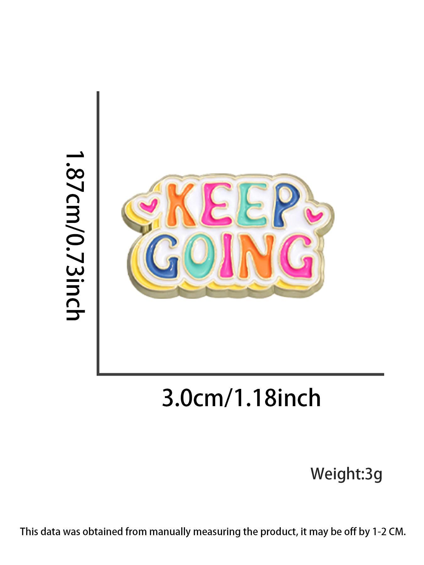 Letter Design Brooch, Cute Cartoon Pin for Women & Men, Fashion Brooch for Party, Daily Clothing Decor, Trendy All-match & Exquisite Brooch for Birthday Gift, Charms, Jewelry