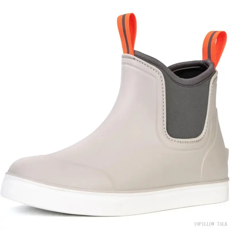 Women's Deck Boots Waterproof Ankle Rain Boots Outdoor Fishing Garden Boots for Women Anti-Slip Lightweight Comfortable Work Shoes19PILLOW TALK
