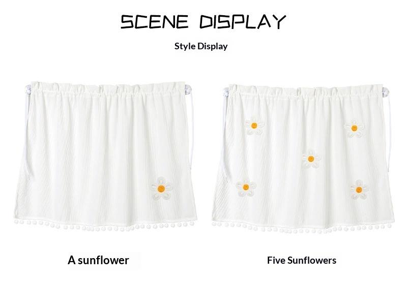 Car sunshade curtain for summer, fresh floral design, car sunshade curtain, interior sun protection and privacy curtain