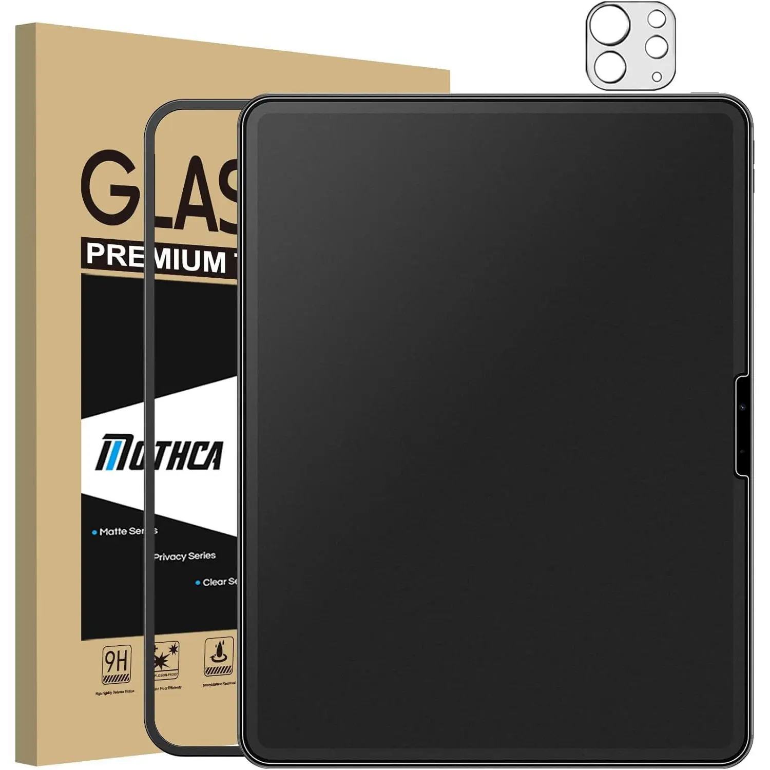 Matte Glass Screen Protector for iPad Pro 11-inch M5 2025 / M4 2024 + Camera Lens Protector with Installation Frame, Anti-Glare & Anti-Fingerprint Tempered Glass, Smooth as Silk, Case Friendly