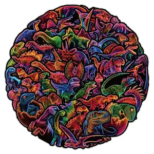 10/30/50pcs Neon Series Cartoon Dinosaur Graffiti Stickers Waterproof DIY Skateboard Phone Laptop Helmet Cool Animal Sticker Toy