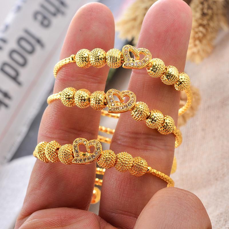 18k Gold Color Bangles For Baby Child Kids Ethiopian Bracelts Jewelry a Birthday Present Habesha Party Bracelets 18k Gold Color Bangles For Baby Child Kids Ethiopian Bracelts Jewelry a Birthday Present Habesha Party Bracelets