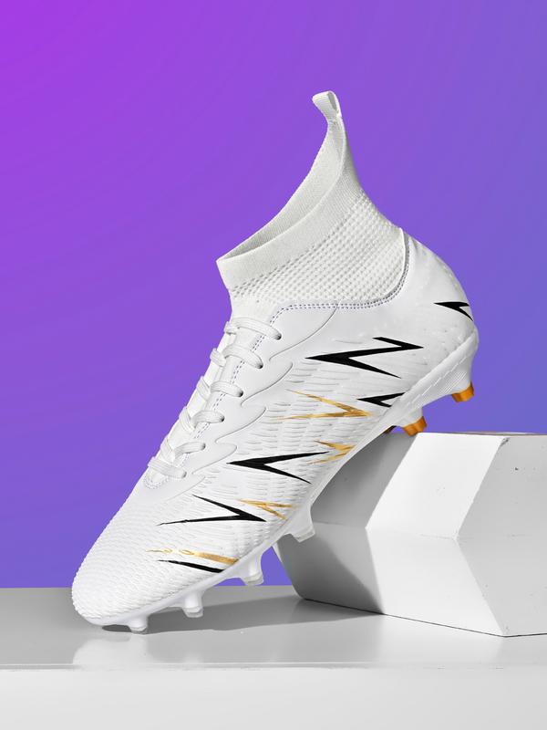 Men's Sports Football Shoes, Sports Lace Up Soccer Shoes, Football Cleats, Training Shoes for All Seasons