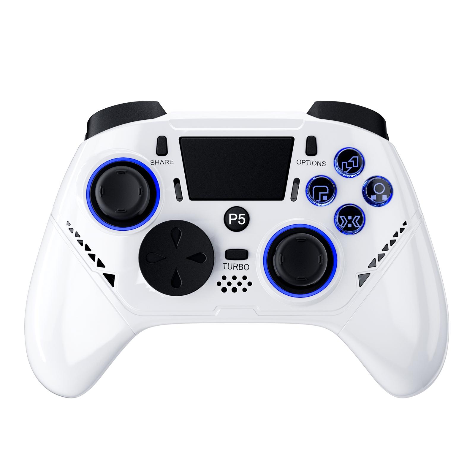 Gaminja P516 Wired Esports Controller for P5/P4/PC, Wide Compatibility Just Plug&Play, Double Motor Vibration Intelligent Simulation Game Trueinternal Feedback, Wired Gaming Controller, Game Console Accessories