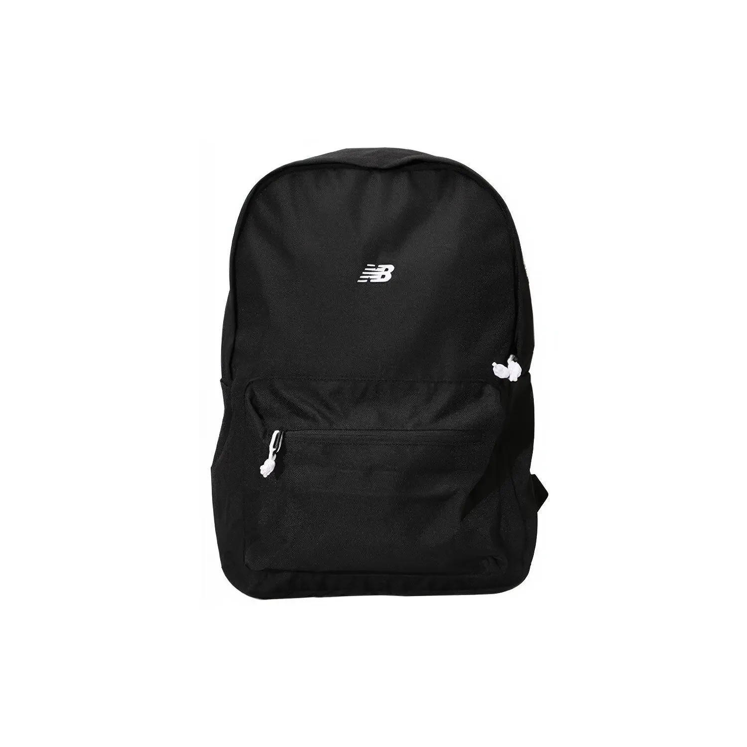 New Balance Sporty Casual Solid-Color Fabric Backpack – Unisex Small Size in Black
