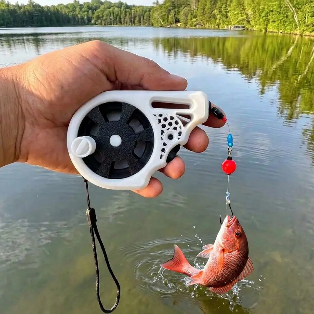 Portable Mini Fishing Kit, Pocket-Sized Outdoor Adventure Gear, Automatic Reel Fish Hook Set, Essential Survival Equipment, Outdoor Fishing Supplies