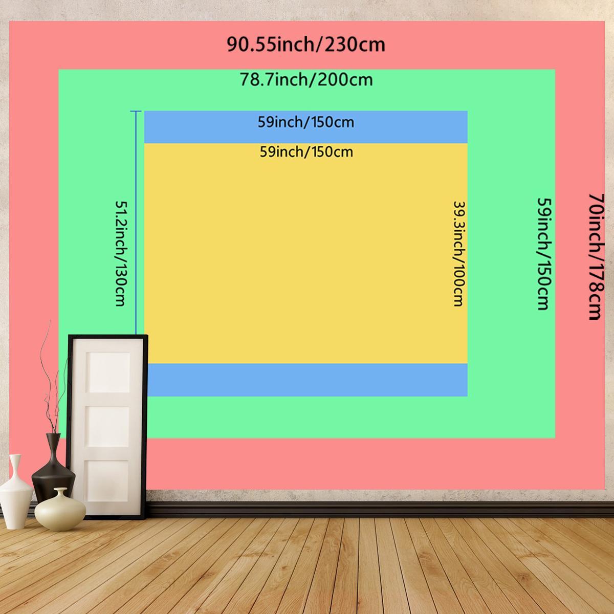 Abstract Starry Night Mountain Landscape Pattern Tapestry for Mean Girls Decorations, 1 Count Wall Hanging Tapestry Art for Home Living Room Bedroom Decor, Tapestry Wall Mural