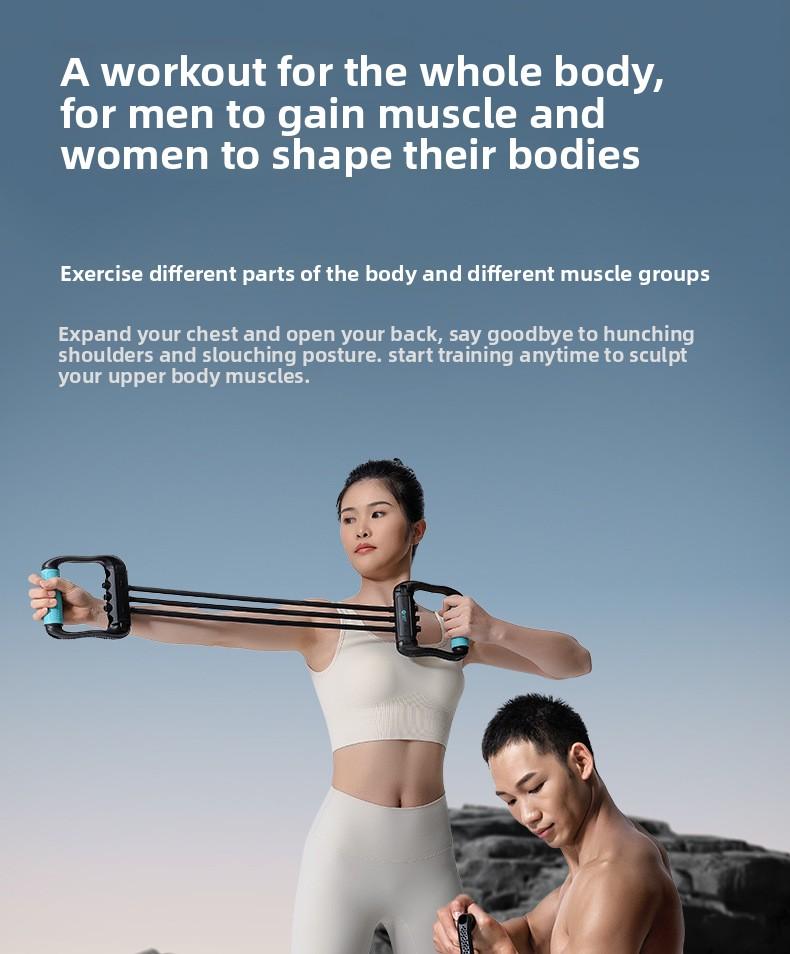 Mikela resistance trainer, latex chest expander, men's fitness multifunctional elastic rope, women's arm strength trainer for home use