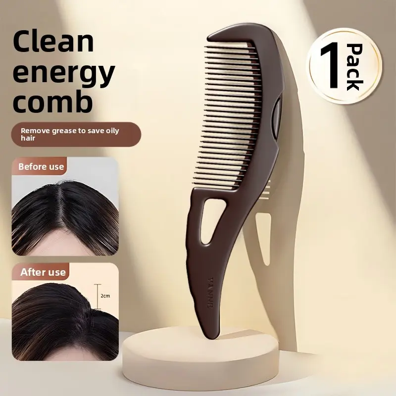 Handheld Scalp Exfoliating Comb & Hair Detangler for All Hair Types, Lightweight Plastic Body Massage Tool for Neck & Back Relaxation