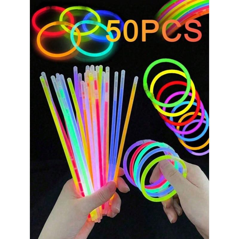 10/20/50pcs 6 Inch Instant Glow Sticks, Multicolor Bendable Fun, Carnival Party Decorations, Birthday Wedding Concerts