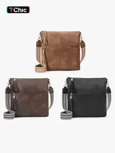 Women's Fashionable Tassel Decorated Crossbody Bag, Casual Versatile Shoulder Bag for Daily Used, Trendy All-match Commuter Bag, Crossbody Purses