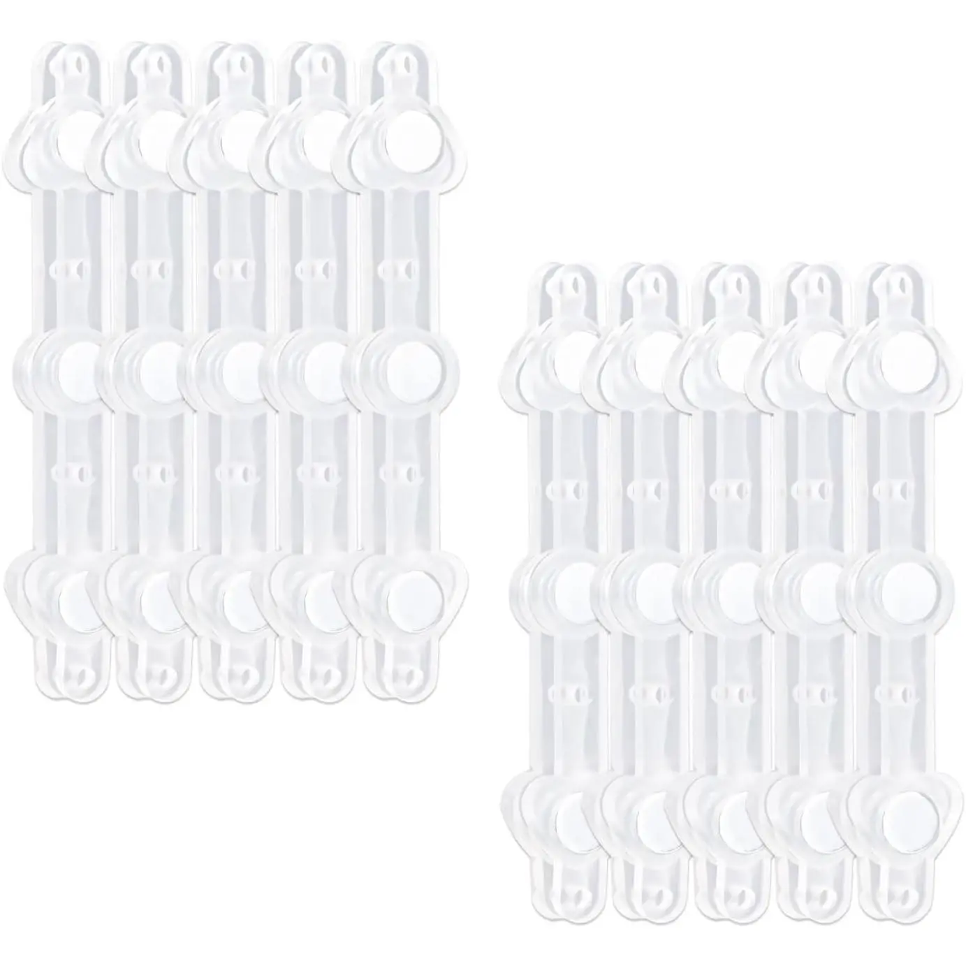 10 count Clear Boutonniere , 3-Heart Floral Boutonniere   Corsage Fasteners Clothing Crafts Clips Kit Brooch Pins Supplies for Men Wedding Bride Corsage Making Accessories