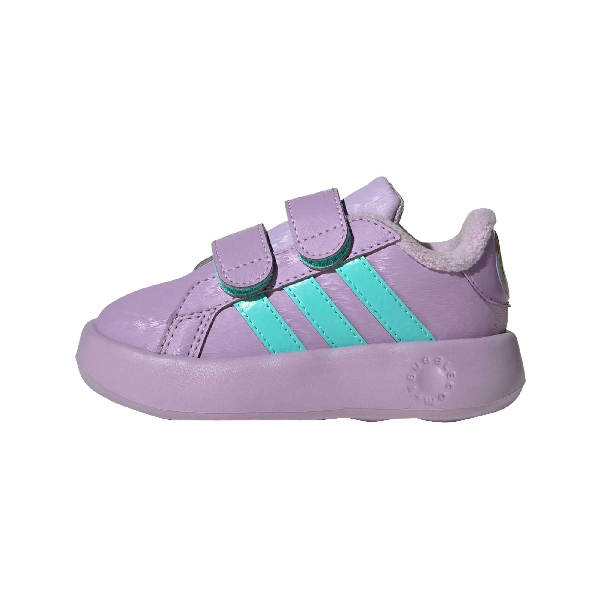 adidas Disney X  Grand Court Synthetic Leather Comfortable Color Block Walking Shoes JR5630