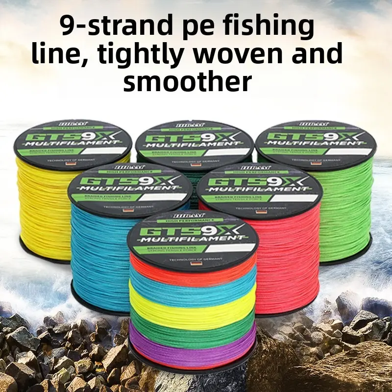 Fishing line 9 series 300 meters 500 meters PE Luya line Daima fishing line main line high strength anti winding