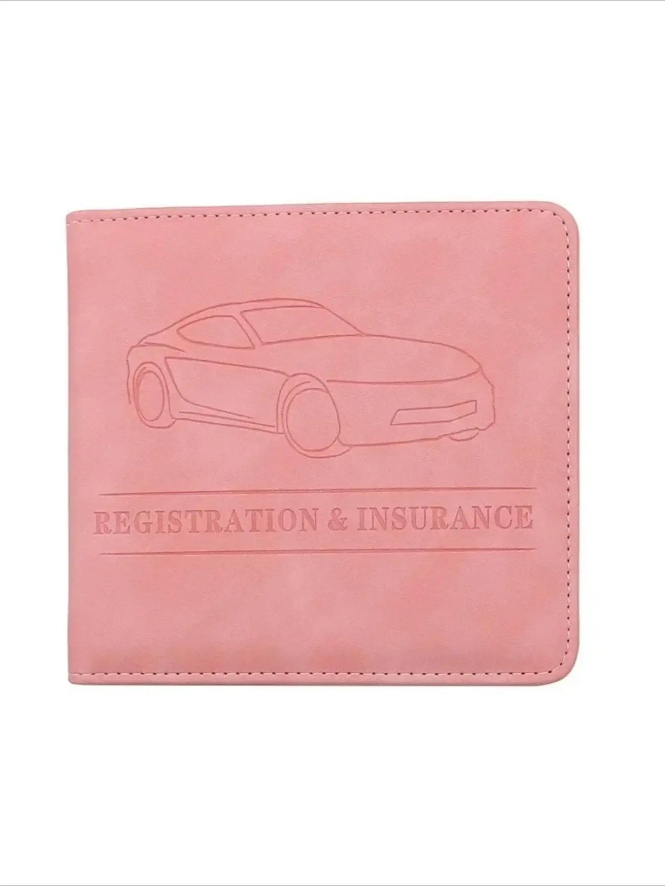 Car Document PU Leather Card Holder Driver's License, Registration & Insurance Card Wallet, Ideal for Glove Box Storage