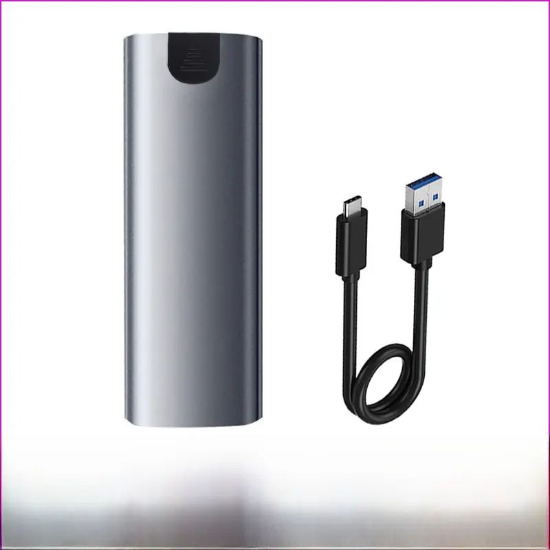 M.6 Tool Free SSD Enclosure 5G 10GB Dual Protocol NGFF Mobile Hard Drive Case Type C 3.1