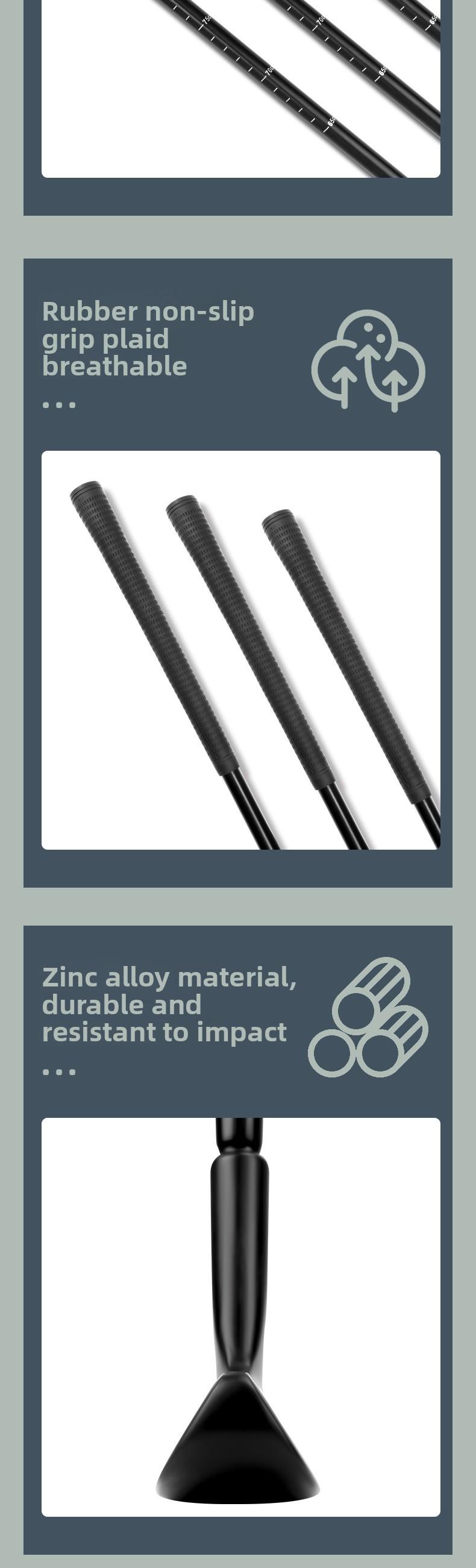 Telescopic Golf Club |   Double-Sided Golf Chipper |   Zinc Alloy Putter |   Sand Wedge / Pitching Wedge (Telescopic)