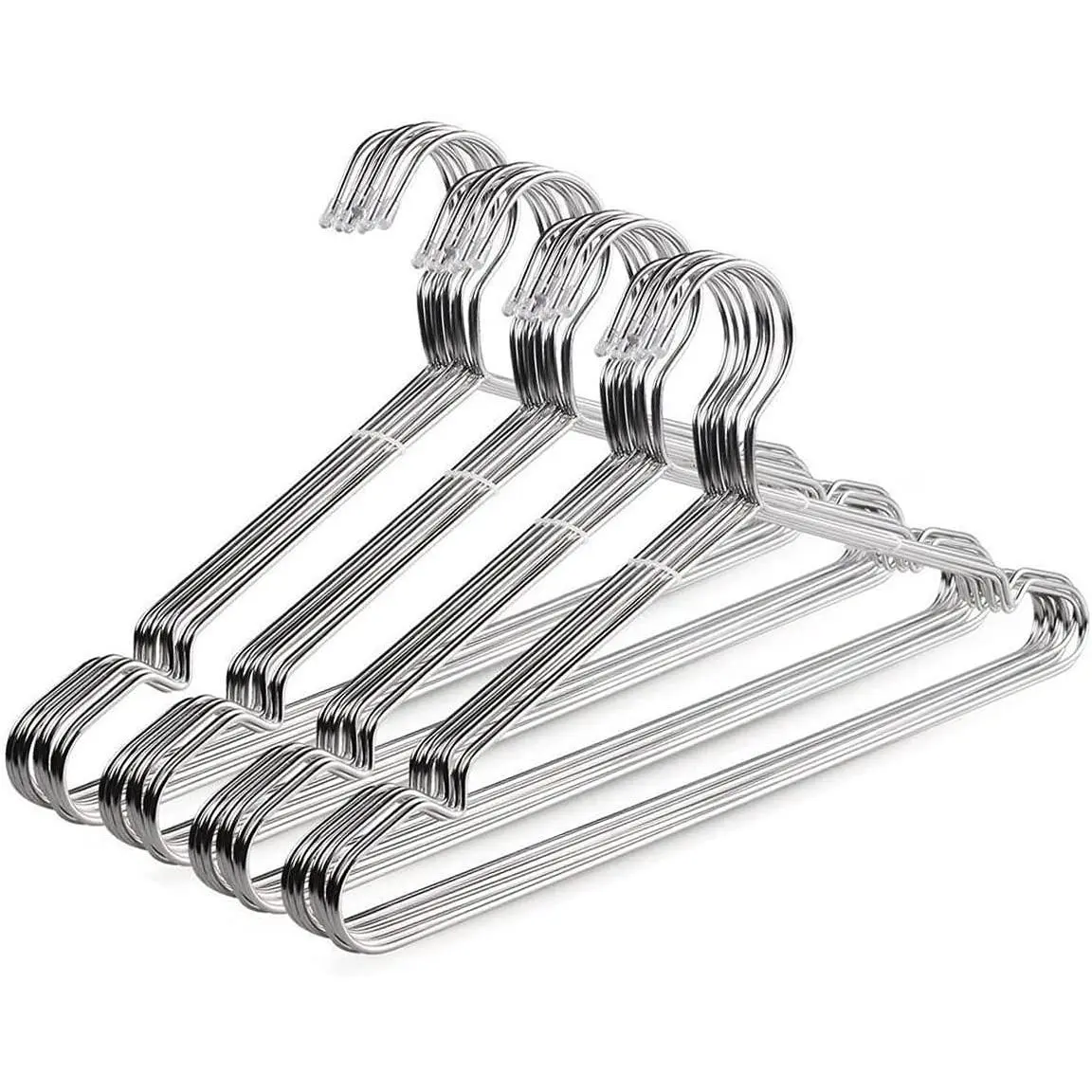 Wire Hangers 40 Pack Stainless Steel Strong Metal Coat Hanger Clothes 16.5 Inch.