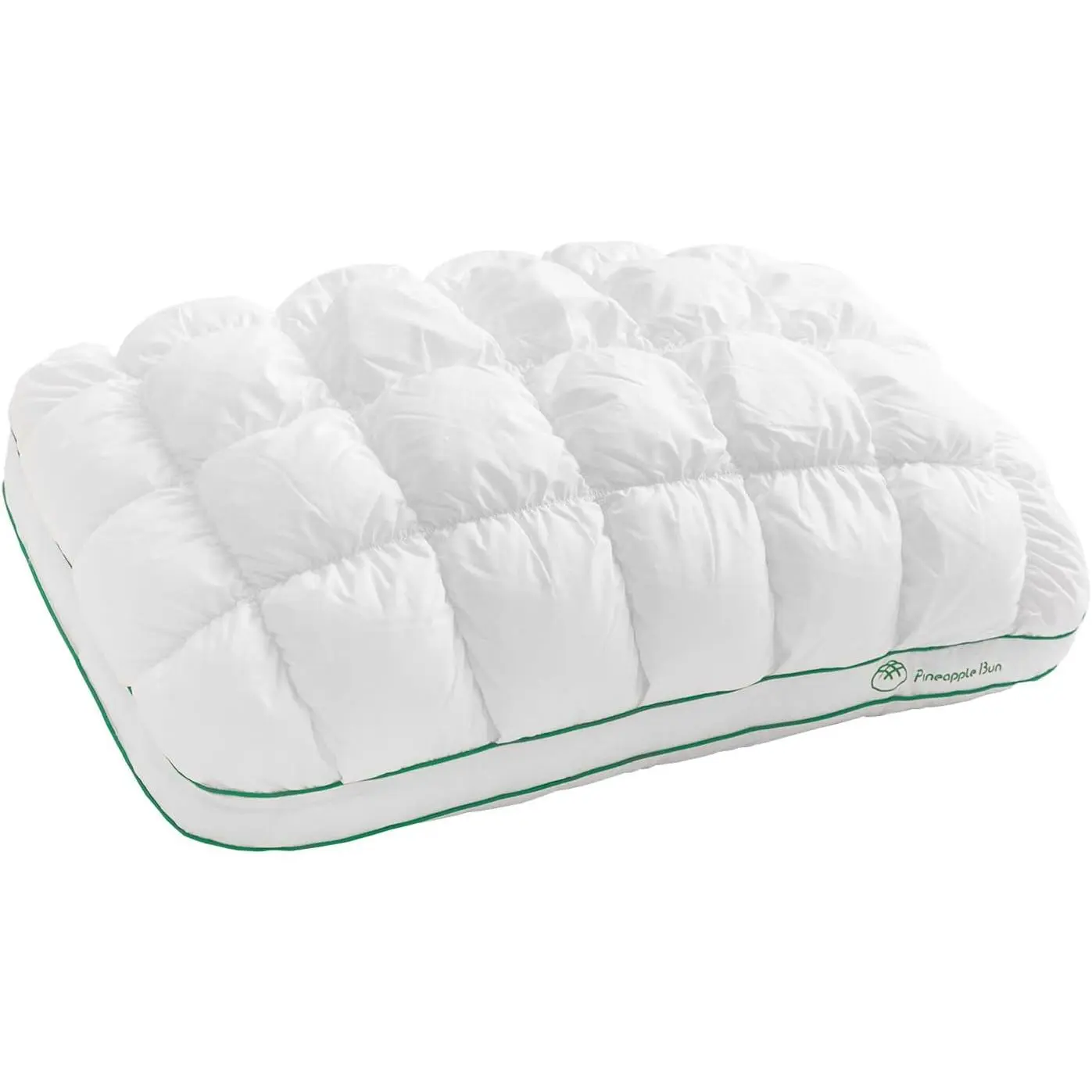 Queen Size Rectangular Side Sleeper Pillow, 30x20 in Cotton Cover with Grid Waffles, Soft Down-Alternative Filling, Luxury Hotel Quality Sleeping Pillow (White), Washable