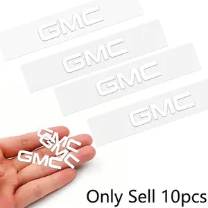 10pcs Car Interior Sticker, Creative Emblem Badge Sticker, Waterproof Decals for Gmc Terrain Sierra 1500 Yukon Acadia Savana Hummer Granite H3 Jimmy