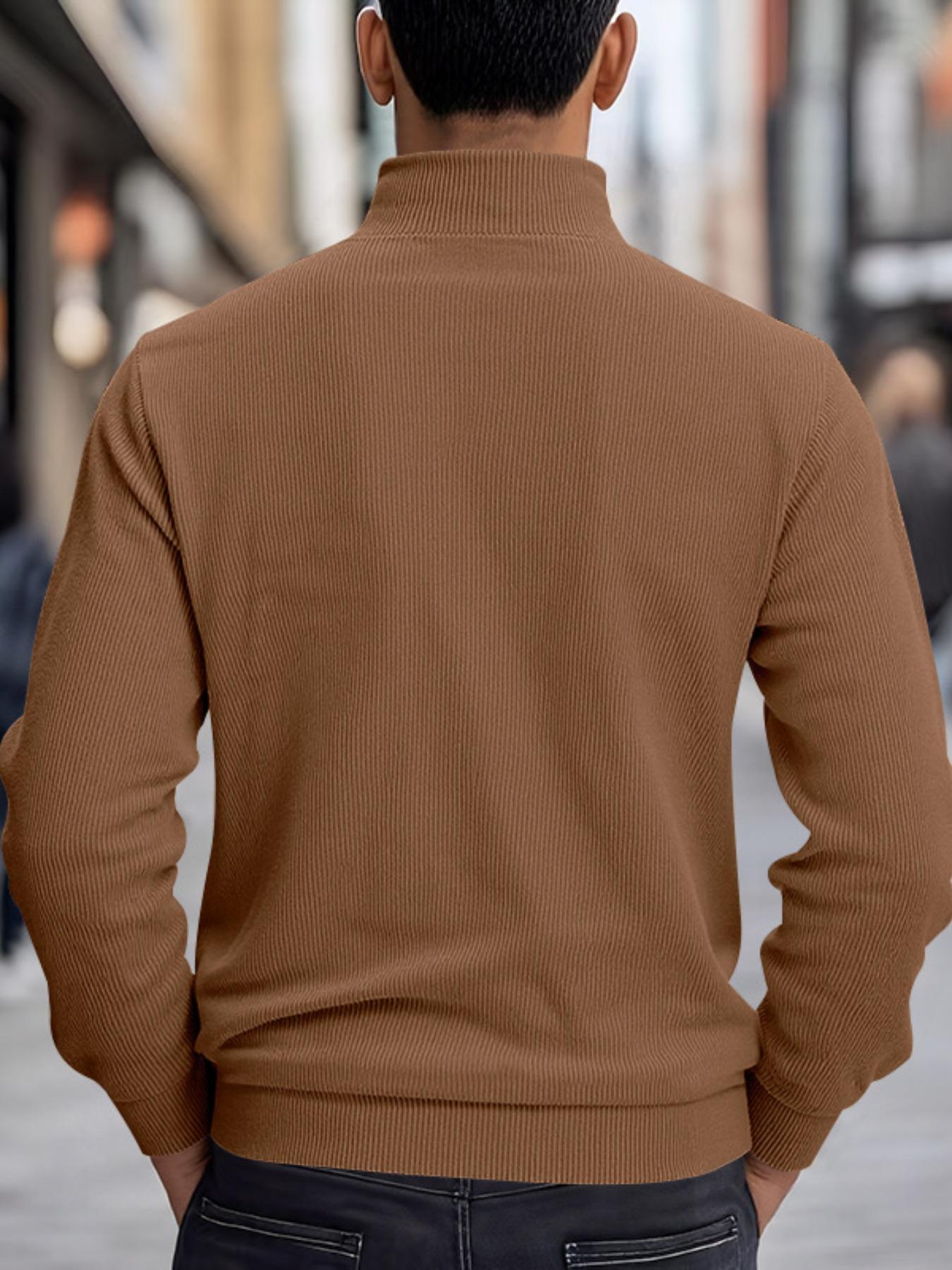 Men's Corduroy Jacket Coat, Spring & Fall Heavyweight Casual Outerwear, Durable Comfortable Design, Perfect for Outdoor Activities