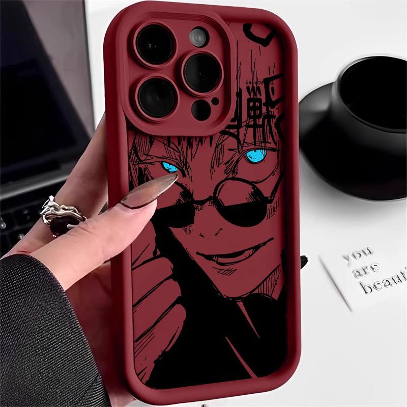 Anime Jujutsu Kaisen Gojo Satoru Phone Case for IPhone 17 16 15 14 13 12 11 Pro Max Plus Air Soft TPU Back Cover Protection Shockproof
