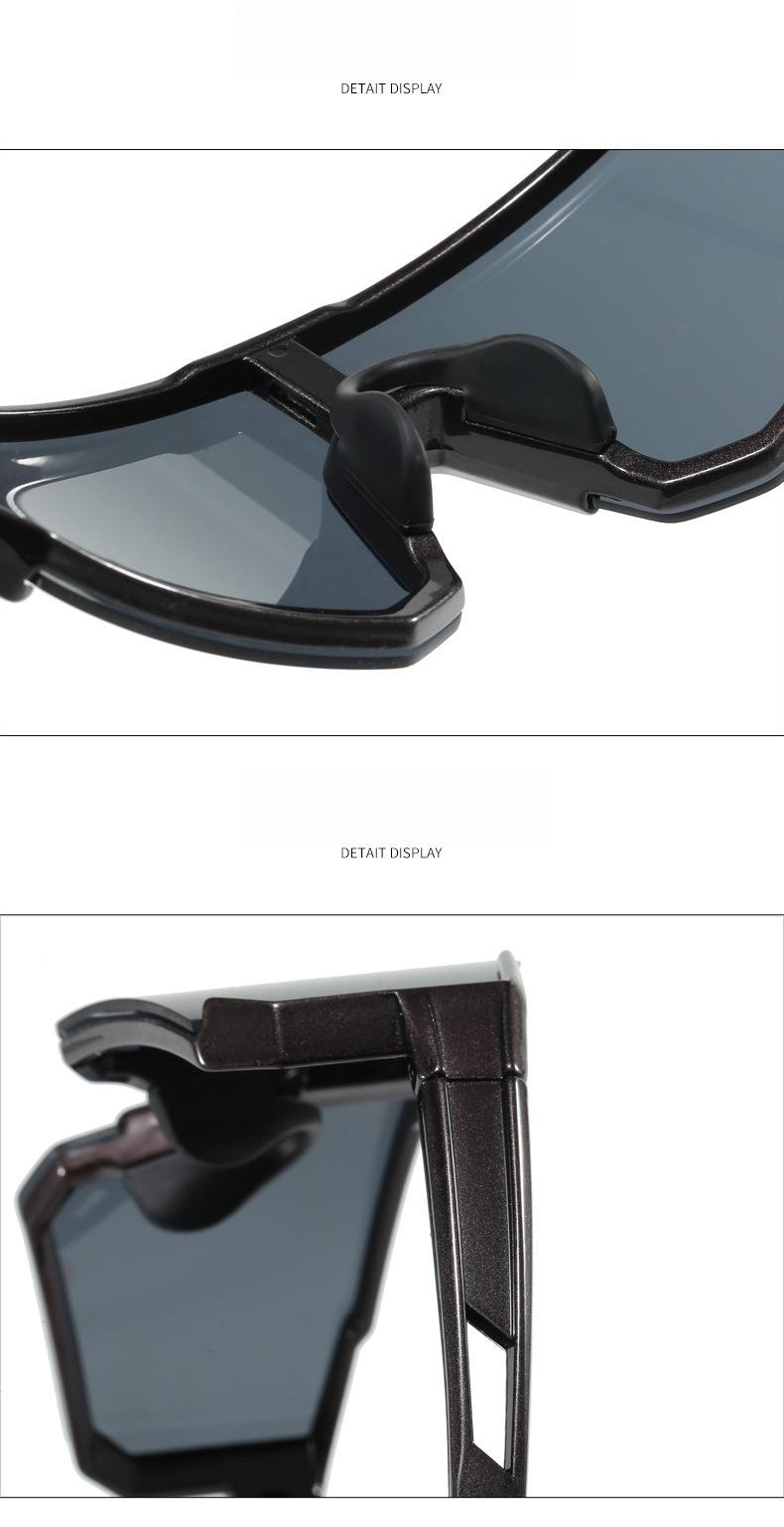 Photochromic Cycling Sunglasses for Men & Women, UV400 Wraparound Shield Sports Glasses, Lightweight Windproof One-Piece Outdoor Eyewear for Road Biking, Running, MTB & Driving