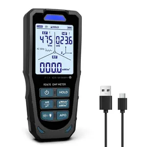 EMF Meter 5G RF Detector Electric,  & Radio Frequency Field Tester | Up to 10GHz, Multi-Sensor for Power Lines, WiFi/Cell Phones,  Meters,Automatic