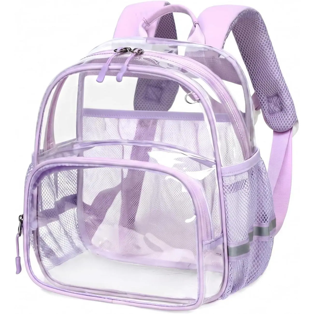 Clear Backpack for Stadium Events 12×6×12 See-Through Stadium Approved Small Clear Bag for Concert  Outdoor (, Mini-12)
