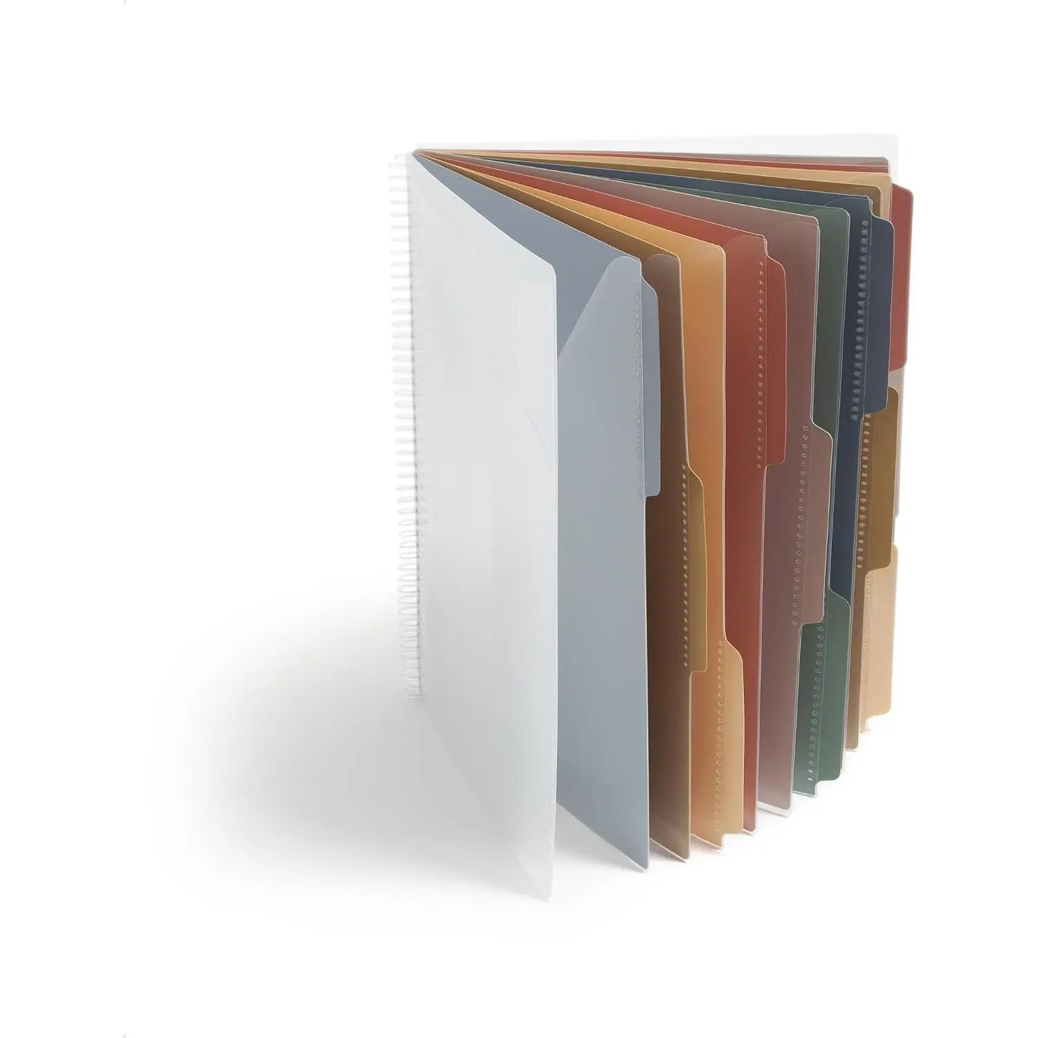 Project Organizer, Office Supplies, 24 Pockets, Clear Cover with Assorted Bright Tabs, Tear Resistant Poly File Organizer, Document Organizer with 1/3-Cut Tabs, Letter Size (89213)