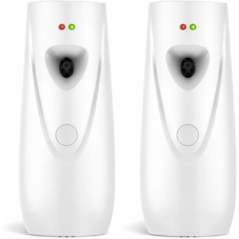 Automatic Air Freshener Dispenser 2-Pack for  & Commercial | Multiple  interval settings, wall mount or freestanding design for bathrooms, offices, hotels and other indoor spaces.