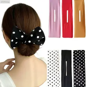 Hair Bun Maker Set for Women & Girls, Flexible Donut Bun & Ponytail Styling Tool, Easy Messy Bun & Sleek Bun Hair Hack, Reusable No-Pin Updo Maker for Thin or Thick Hair, Lightweight Hair Accessories for Daily Wear, Work, School, Dance, Wedding & Travel