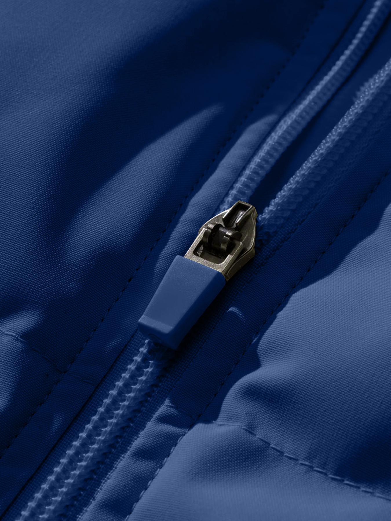 Men's Letter Print Zip Up Thermal Lined Puffer Vest Jacket, Loose Casual Comfy Sleeveless Outerwear for Fall & Winter, Men's Clothes for Daily Wear