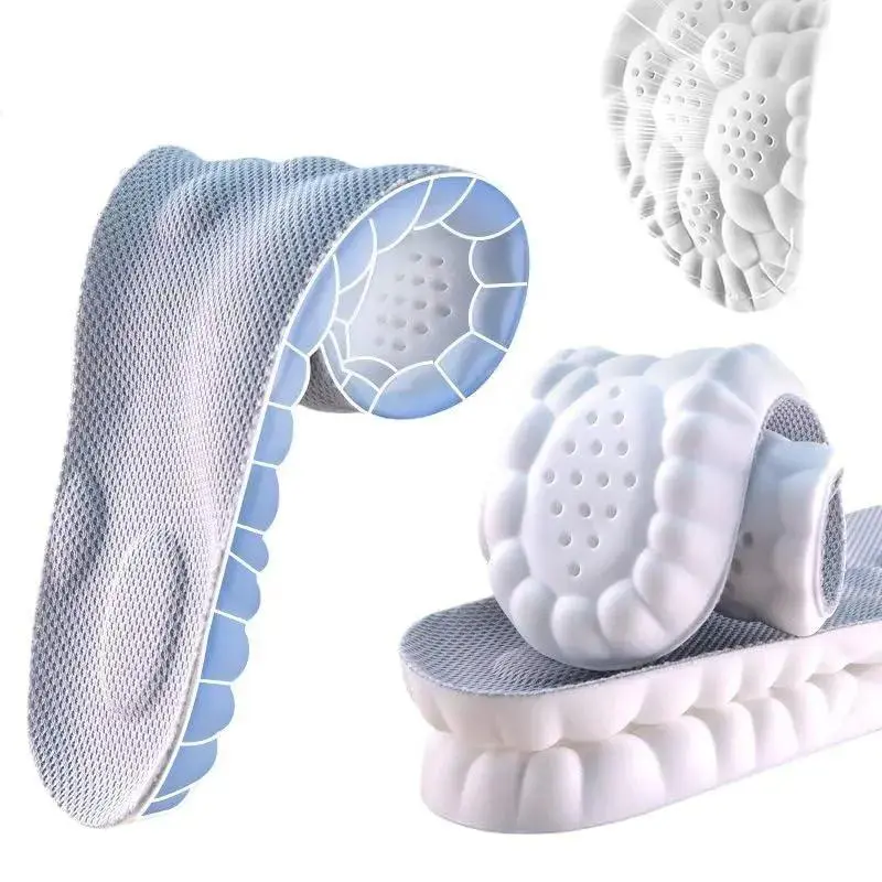 Soft Cloud Foam Arch Support Insoles for Men Women, 4D Ergonomic Shock‑Absorbing Shoe Inserts, Foot Pain Relief Anti‑Fatigue Insoles for Daily Shoes