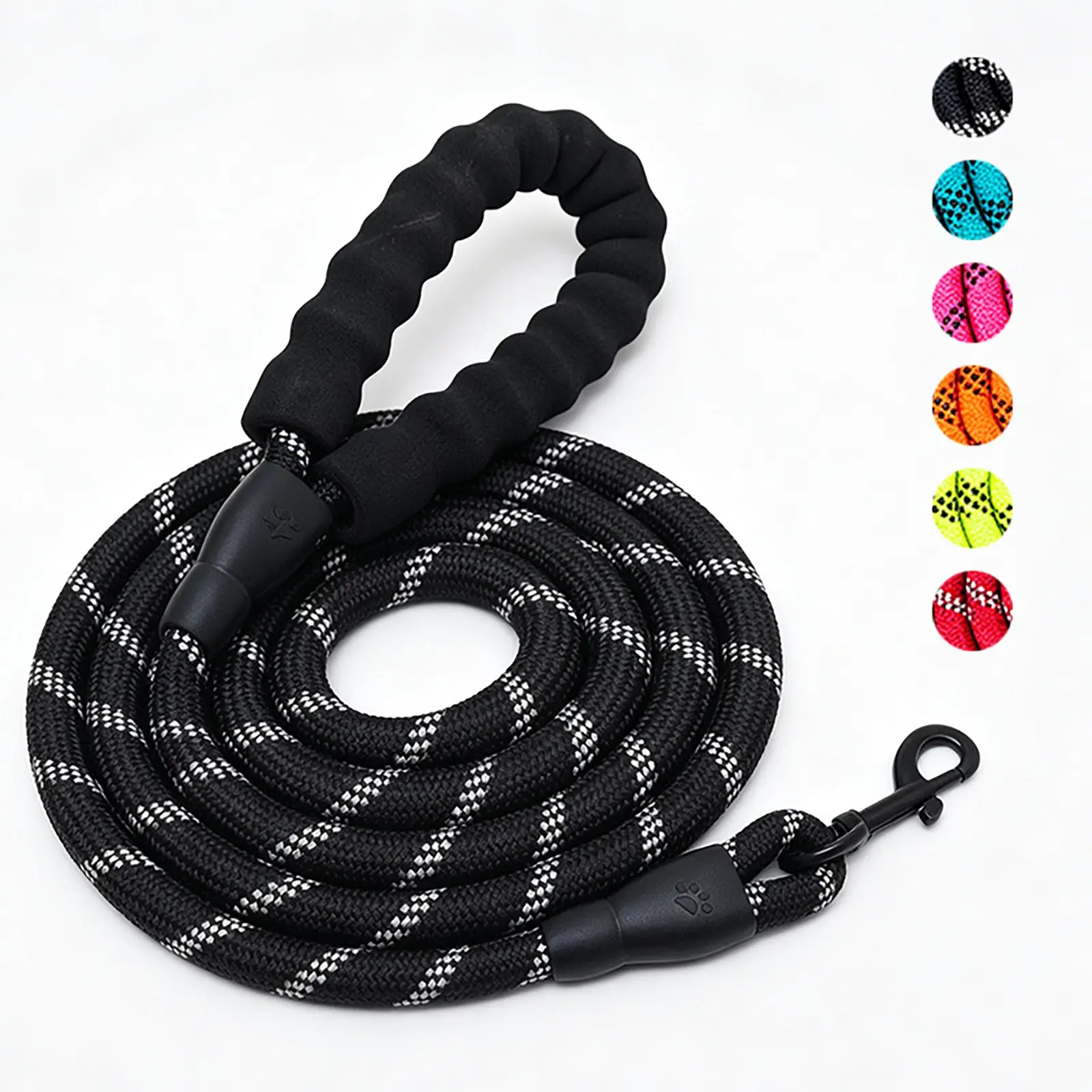 Heavy Duty Anti-Burst Dog Leash for Large Dogs, Reflective Chew-Proof Training Lead with Comfortable Anti-Slip Handle, Durable Outdoor No-Pull Rope for Medium & Big Breeds.