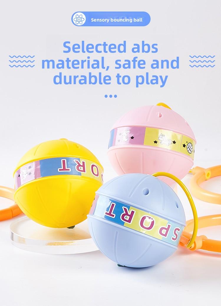 Children's glowing jumping ball, flashing luminous one-foot swing ball, bouncy jump rope ball, foot swing hoop, foot hula hoop