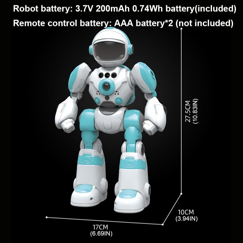 Smart Voice Robot Toy, 1 Box Gesture Sensor Remote Control Robot Toy with Rechargeable Lithium Battery, Programmable Robot Toy for Boys & Girls