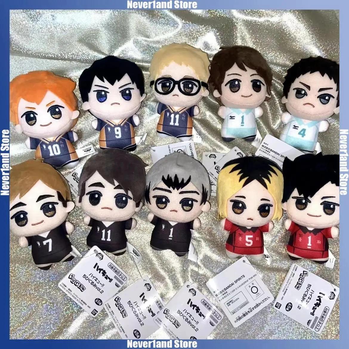 10cm Hinata Kageyama Plush Toy Shoyo Kenma Nishinoya Oikawa Plush Pendant Haikyuu Peripheral Keychain Mini Stuffed Doll Gift