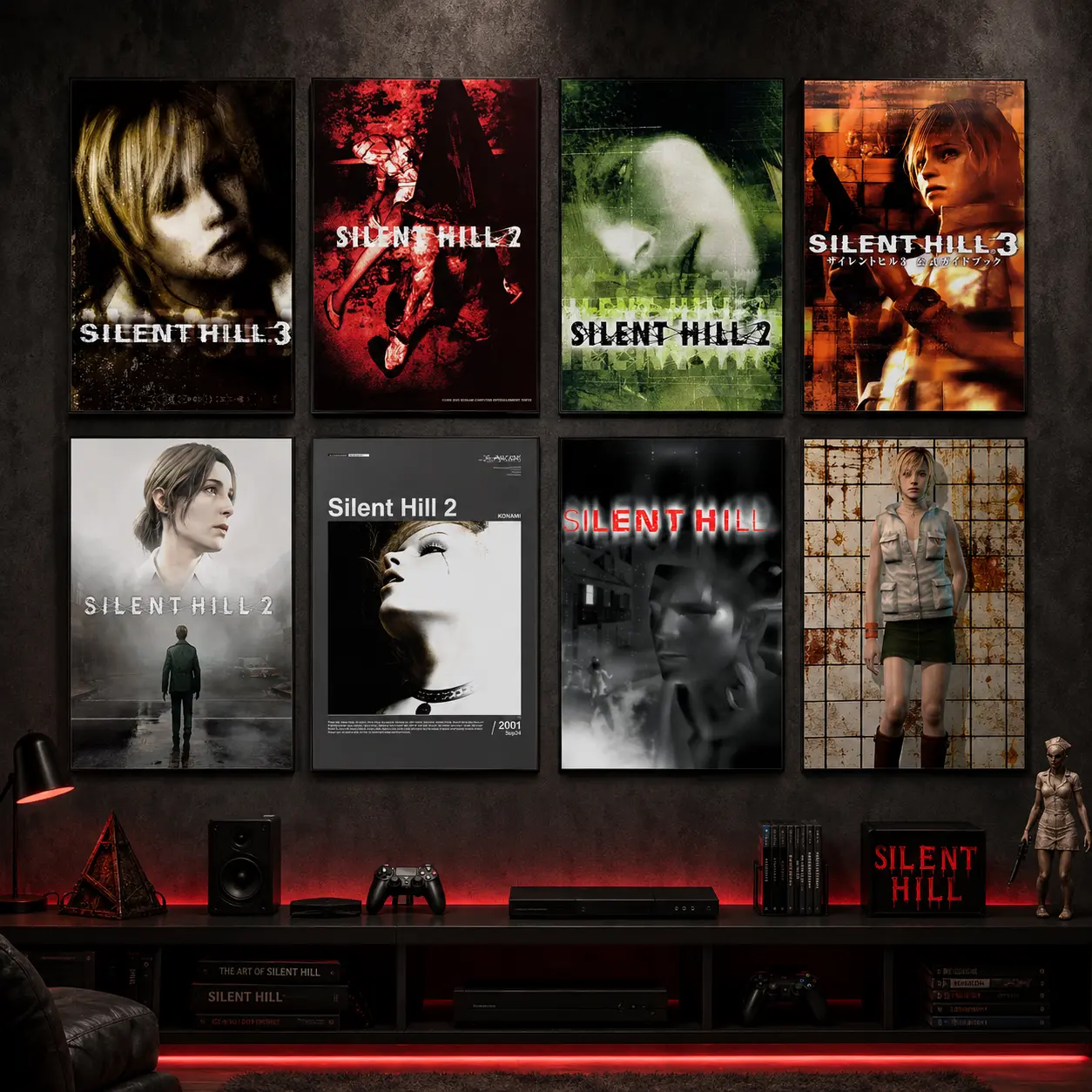 Horror Game Canvas Poster |   Dark Thriller Wall Art for Bedroom, Living Room & Game Room