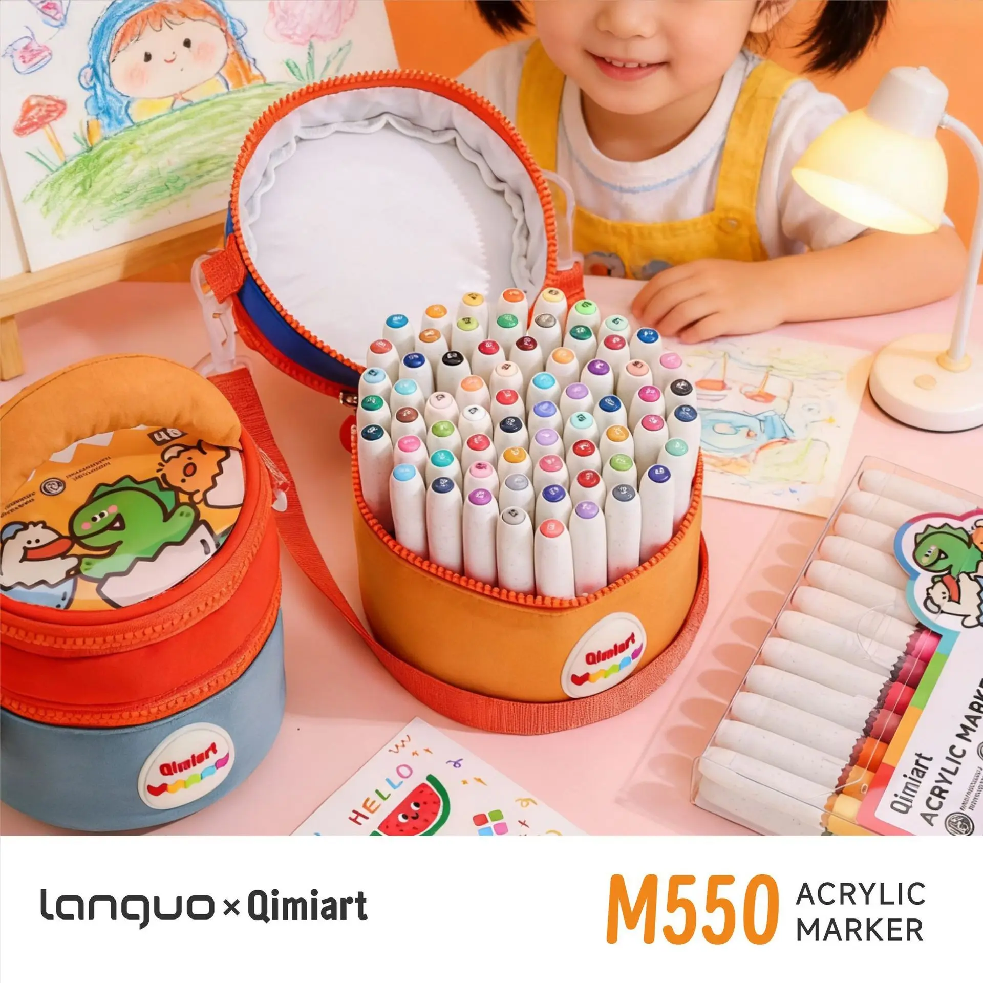 Blue Fruit Egg Direct Liquid Marker Pen Set, 60 Colors, Child Safety Soft Tip, Washable Art Supplies, Ideal for School Projects and Sketchbooks