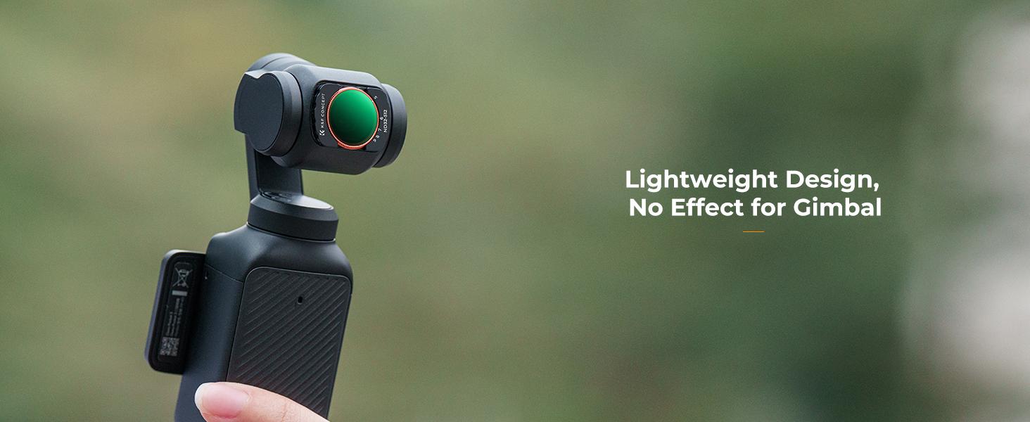 K&F Concept Effect Filters Compatible with DJI OSMO Pocket 3 External Expanded View Accessories Filters (ND2-32 + ND32-512)