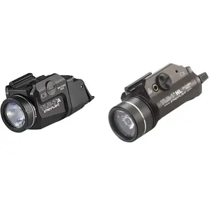Streamlight TLR-7A Flex 500 Lumens Tactical Flashlight & TLR-1 HL 1000 Lumens Weapon Mount Flashlight Combo for Sports Outdoor Activities Hunting Camping Hiking