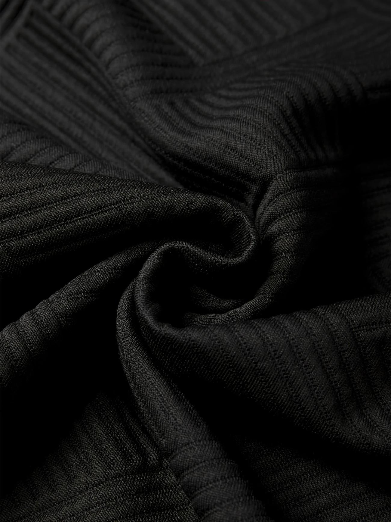 Men's casual fashion suit knitted jacquard sweatshirt and pants two-piece set