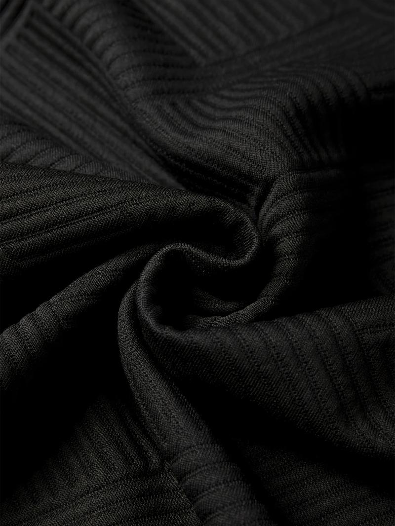 Men's casual fashion suit knitted jacquard sweatshirt and pants two-piece set