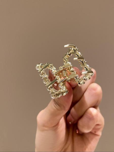 Faux Pearl Decorated Hair Claw, 7counts Hair Clip Set Cute Accessories for Women & Girls, Minimalist Summer Outfits 2024 Headwear for Hair, Party, Daily Clothing Decor